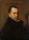 Diego Rodriguez De Silva Velazquez Canvas Paintings - Portrait of a Cleric